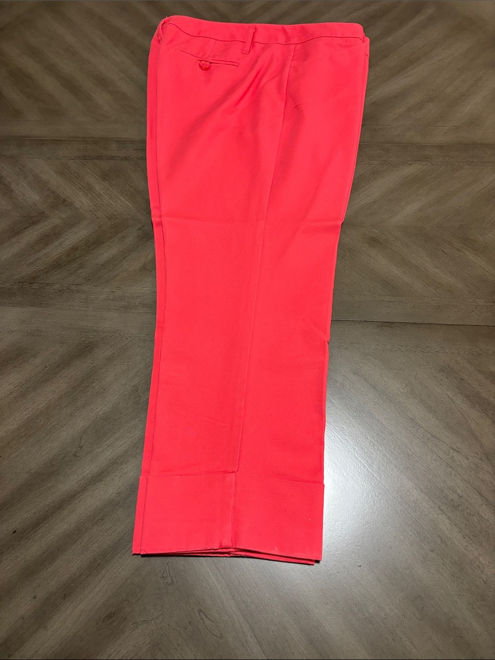 New York & Company Bright Coral Pink capri Two-Piece Pant Suit - Picture 4 of 7